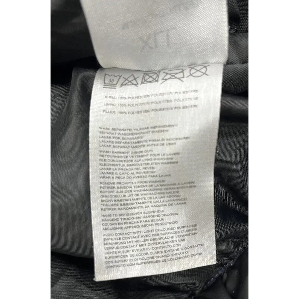 Good For Nothing Puffer Jacket Men 2XL Black United Kingdom Zip Pockets Outdoor‎